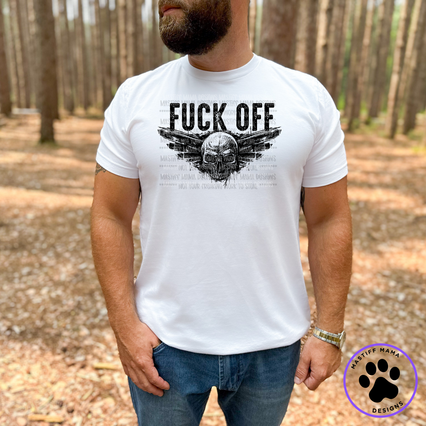 Fuck Off Skull Unisex Short Sleeve Shirt - 2 color options