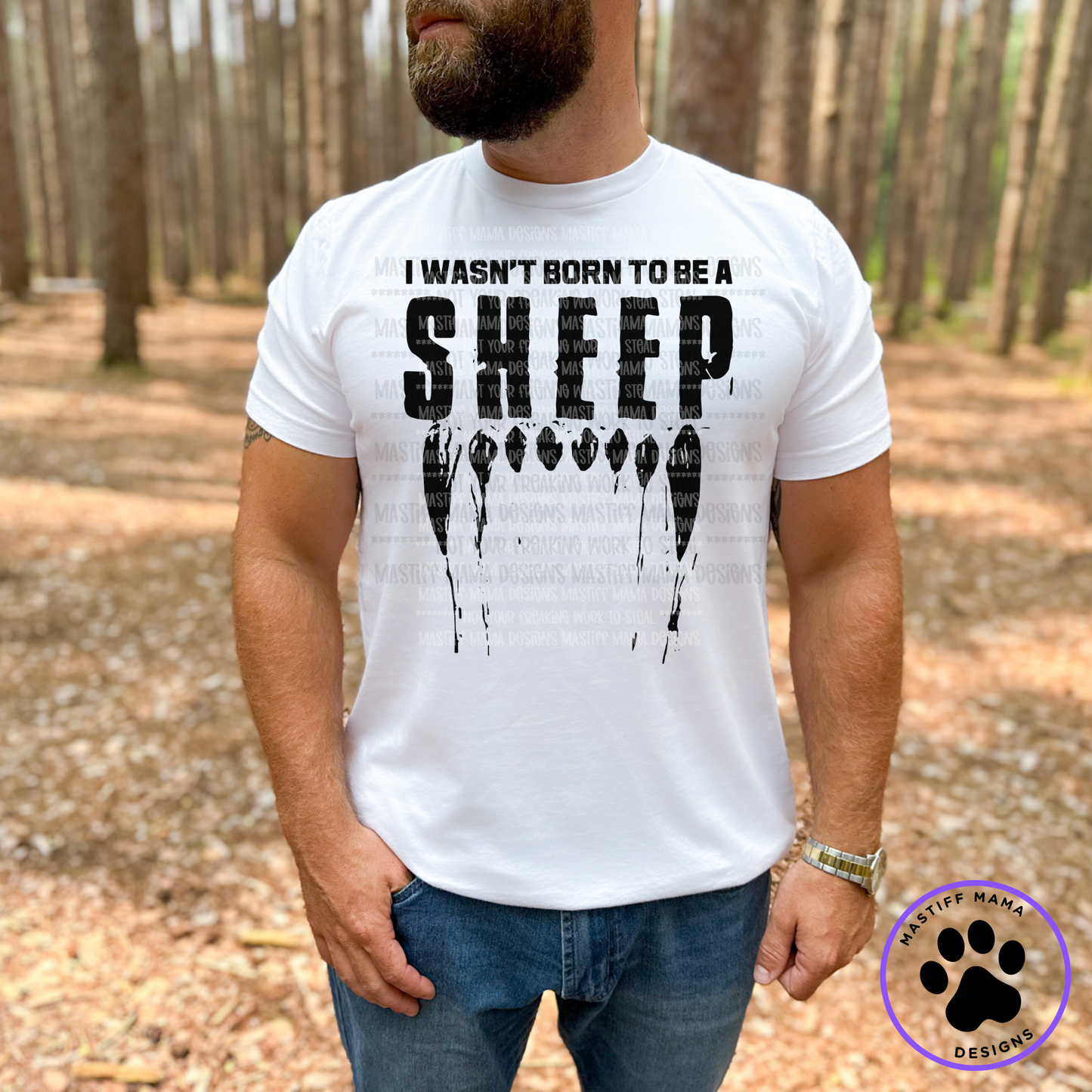 I Wasn't Born To Be A Sheep Unisex Short Sleeve Shirt - 2 color options