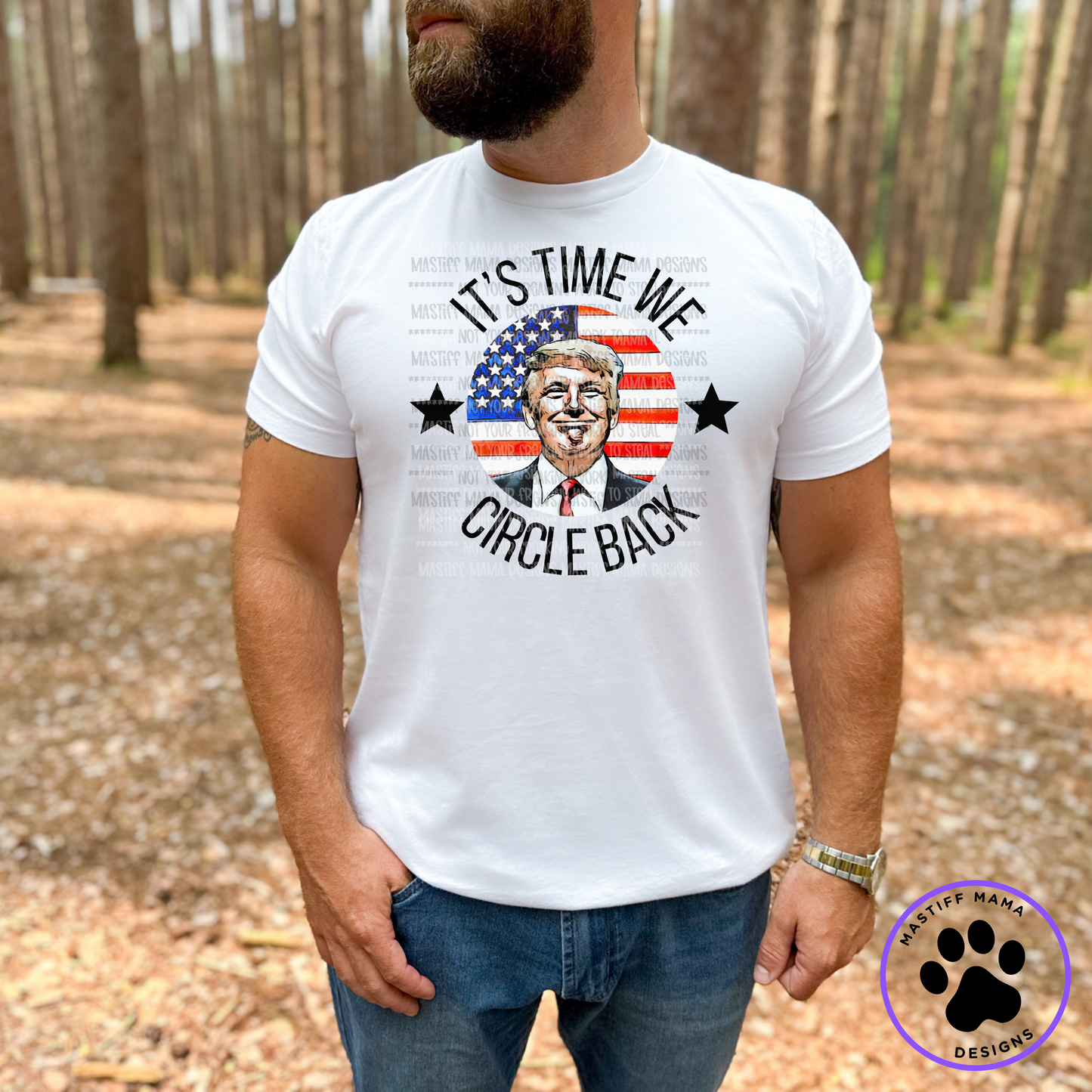 It's Time We Circle Back Trump Unisex Short Sleeve Shirt - 2 color options