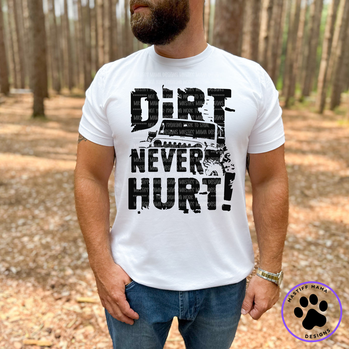 Dirt Never Hurt 4x4 Off Road Jeep Unisex Short Sleeve Shirt - 2 color options