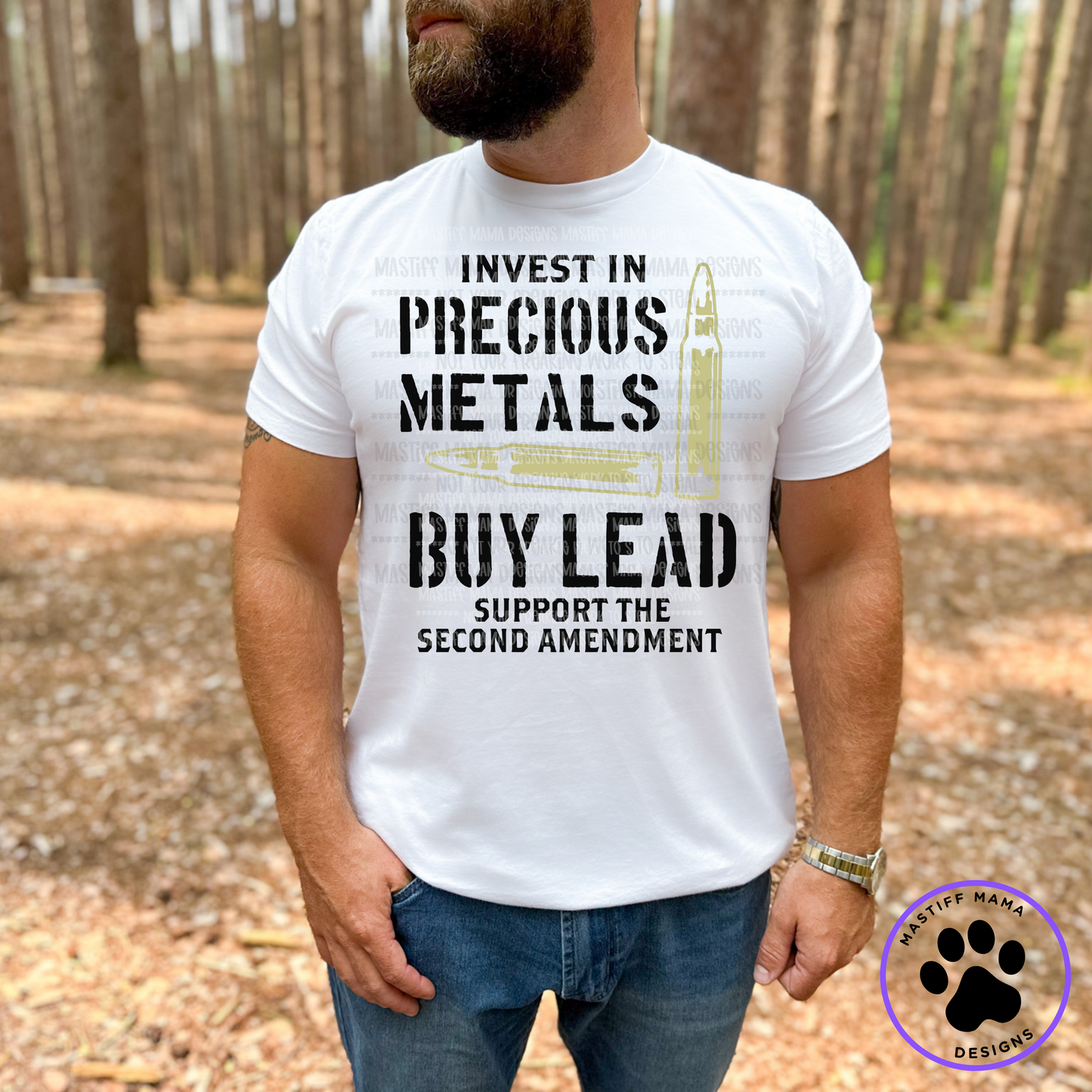 Invest In Precious Metals Buy Lead Support 2nd Amendment Unisex Short Sleeve Shirt - 2 color options