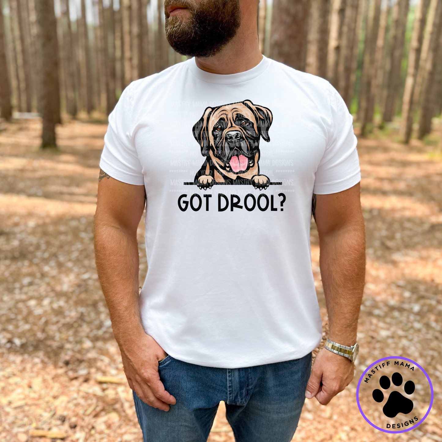 English Mastiff Got Drool Unisex Short Sleeve Shirt - 2 color options