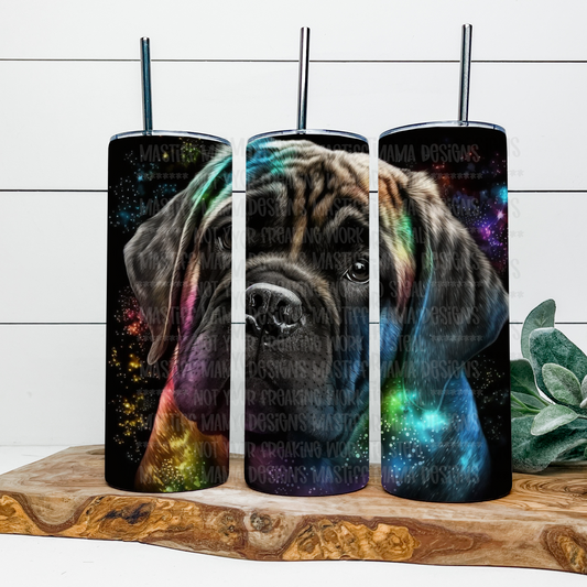 English Mastiff Face 20 oz Skinny Tumbler