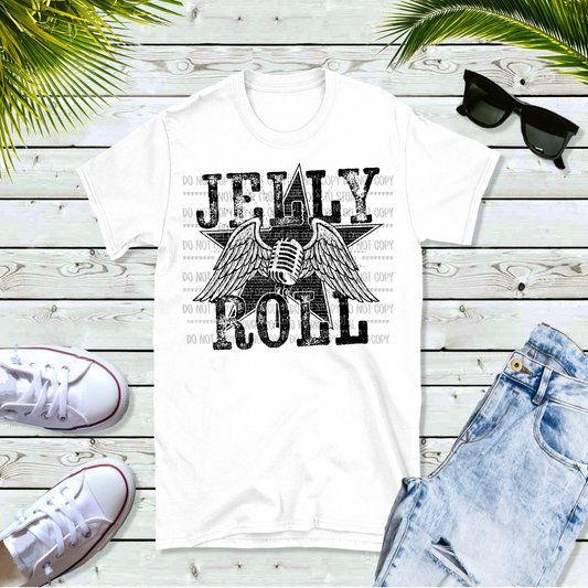 2 Color Options Music Jelly Roll Unisex White Short Sleeve Shirt - LIMITED Availability