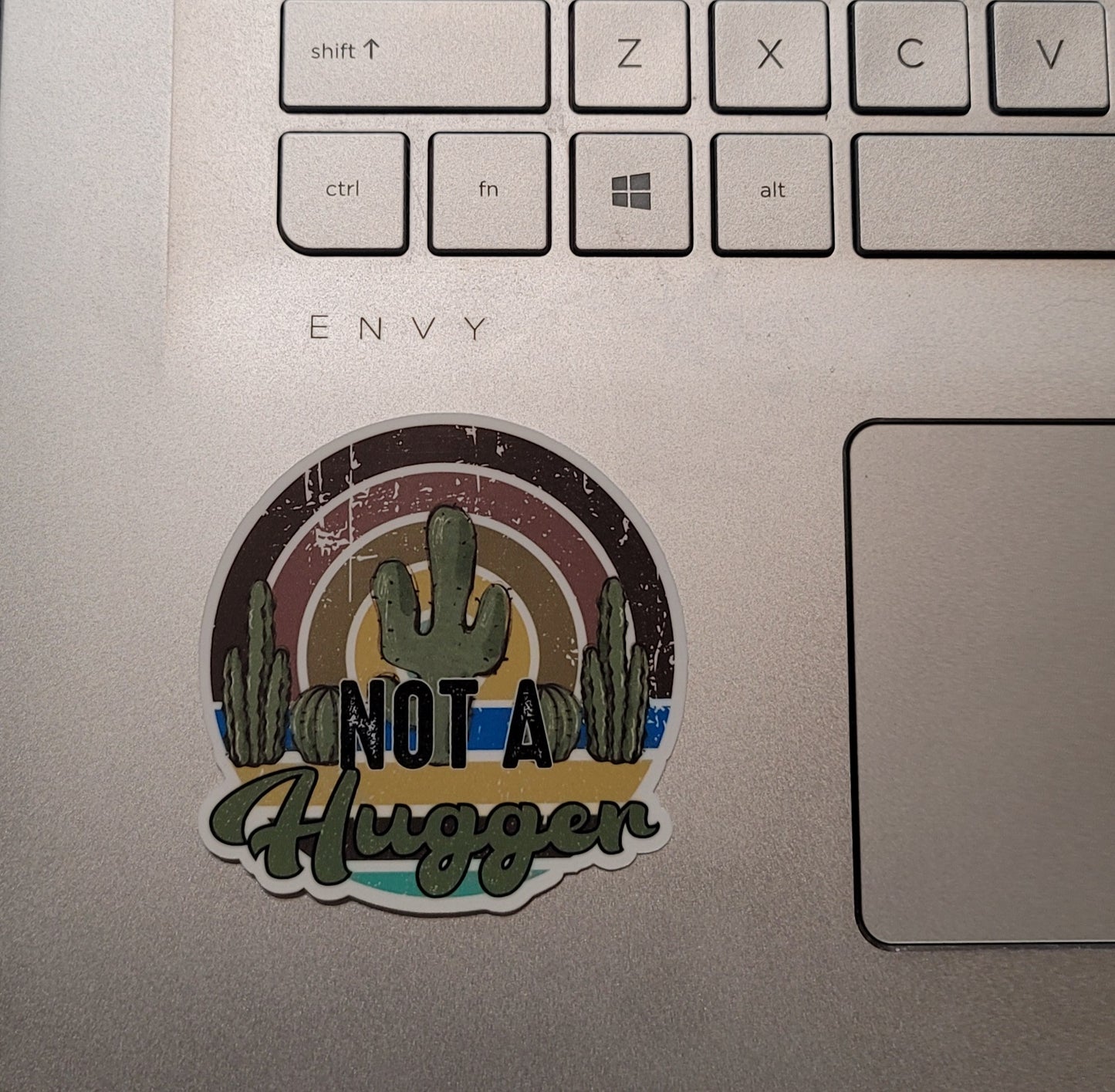 Not A Hugger Sticker